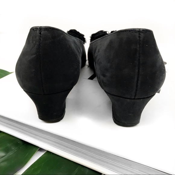 Vintage ferragamo suede tassel bow heels - Picture 5 of 6